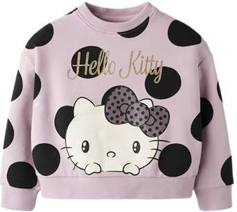 NAME IT Sweatshirt 'NMFOBSINA HELLOK'  goud / orchidee / zwart / wit