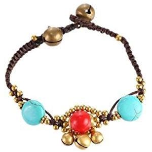 Lachineuse armband Tibetan – rood en blauw, 15