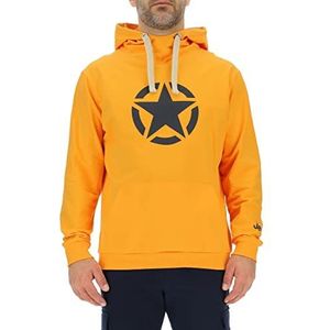Jeep O102717-Y266 J Hoodie Star Print Groot J23S Heren Nacho Yellow/Night B XL