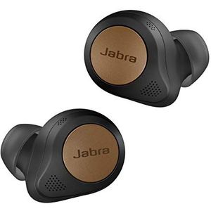 Jabra Elite 85t True Wireless Earbuds - Jabra Advanced Active Noise Cancellation with Long Battery Life and Powerful Speakers - Wireless Charging Case - Copper Black