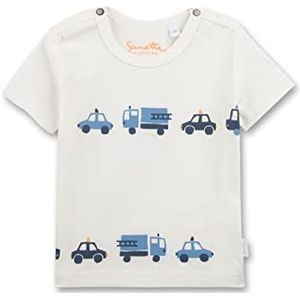 Sanetta T-shirt voor jongens, Ivoor, 62 cm