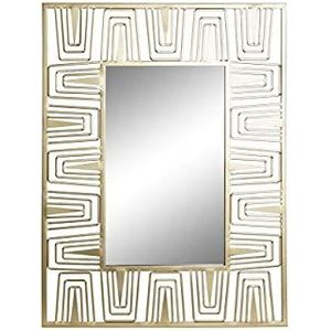 Spiegel van metaal en spiegel, goudkleurig, 60 x 2 x 80 cm (referentie: MB-177220)
