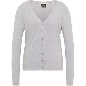 dedica Dames Cardigan 39723546-DE02, lichtgrijs melange, XL/XXL, lichtgrijs, gemêleerd, XL/XXL