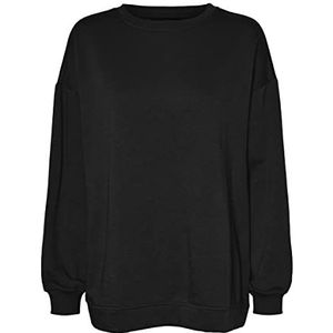 Bestseller A/S VMEA Octavia LS oversized sweatshirt JRS oversized sweatshirt, zwart, XS