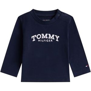 Tommy Hilfiger L/S T-shirt, Blauw (Donker Nacht Marine), 6 maanden