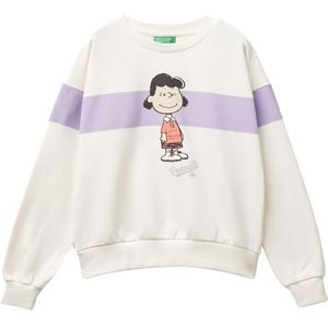 United Colors of Benetton Trainingsshirt voor meisjes en meisjes, Wit, 160