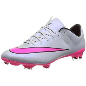 Nike Mercurial Vapor X Fg Voetbalschoenen voor heren, grijs/roze., 42 EU