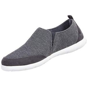 isotoner Zenz Active Slip-on voor heren: ultrazachte vrijetijdsschoenen met flexibele ondersteuning en ademend mesh, Minerale, 42 EU