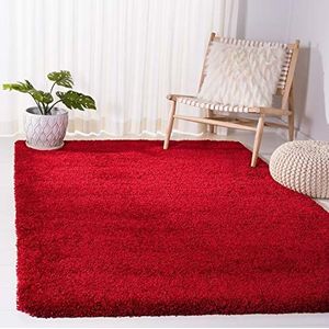 Safavieh Milan Flokatitetapijt, loper modern 5'1"" x 8' rood