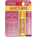 Burt's Bees - Lippenbalsem - 2 x 4,25 g - Bijenwas en Getinte Hibiscus