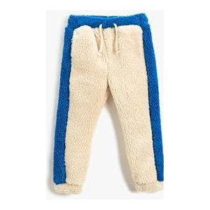 Koton Babyboys Shearling Color Contrast Trekkoord Zakken Sweatpants, ecru(010), 12-18 Maanden