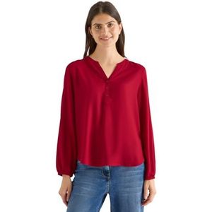 CECIL Blouse in effen kleur Beaujolais rood M