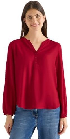 CECIL Blouse in effen kleur Beaujolais rood L