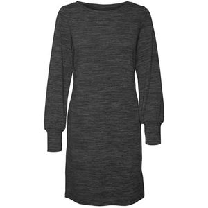 VERO MODA Dames Vmkatie Ls Short Dress JRS Noos Jurk, Medium grijs (grey melange), XL