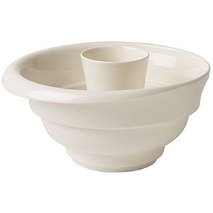 Villeroy en Boch Clever Baking Gugelhupf bakvorm, 25 cm, premium porselein, wit