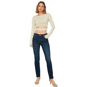 Trendyol Blue High Waist Skinny Jeans voor dames, Blauw, 30 NL