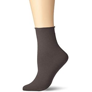 KUNERT Sensual Cotton Damessokken, grijs (carbon 3420), 35 EU