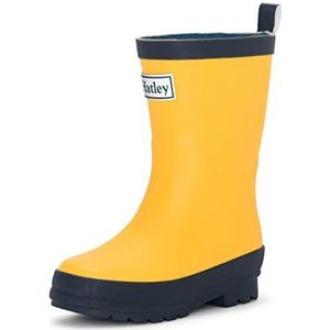 Hatley Kids Classic Wellington Regenlaarzen, Geel (Geel & Navy), 6 UK, (23 EU)