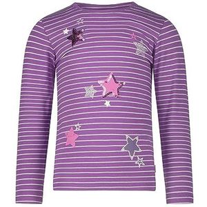 SALT AND PEPPER T-shirt voor meisjes en meisjes, met sterrenprint en pailletten, grape, 92/98 cm