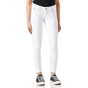 Pepe Jeans Soho Jeans Skinny Fit Mid Waist Denim voor dames, Wit (wit), 25W / 30L