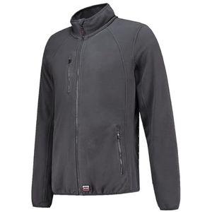 Tricorp 301012 Casual uitstekende herenfleecejas, 100% polyester, 280 g/m², donkergrijs, maat XXL