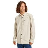 Quiksilver - Motherfly Solid - Overhemd - Geborstelde Katoenen Flanel - Lange Mouwen