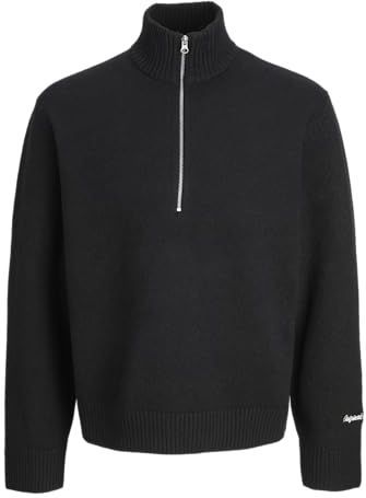 Jack & Jones - Jornorrebro Knit Half Zip - Trui - Zwart