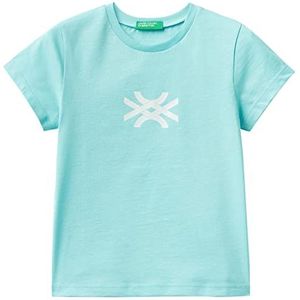 United Colors of Benetton T-shirt 3I1XG1096, turquoise 18T, 90 meisjes, turquoise 18t
