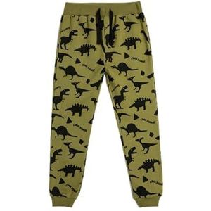 Koton Babyjongens dinosaurus bedrukt trekkoord zachte binnenkant katoenen joggingbroek, kaki design (8d8), 6-9 Monate