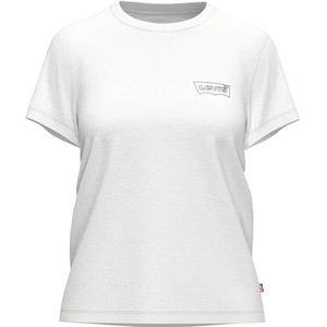 Levi's dames t-shirt The Perfect Tee, Shimmer Bw Outline B, XL