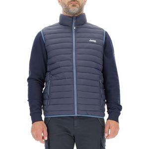 JEEP O102879-A928 J Donsjack voor heren, met ritssluiting, klein, J23W, nachtblauw, L