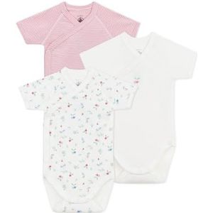 Petit Bateau - Set van 3 - Rompertjes - Multicolor - 100% Katoen