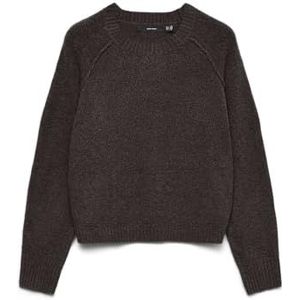 Vero Moda - Aquarius Raglan Sweater - Donkerbruin - Dames