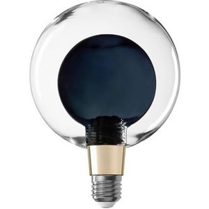 ITENSE - Decoratieve lamp, e27 lamp - Donkerblauwe dubbele glazen lamp - Dubbele glazen bol - Vermogen: 4W - Helderheid: 200 lumen - Vorm: G95 - Handig en eenvoudig te installeren - Vorm: Globe