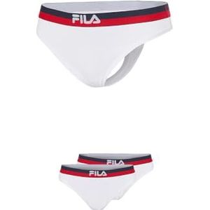 Fila Damesstrings (Pack van 2), wit (white 300), XS
