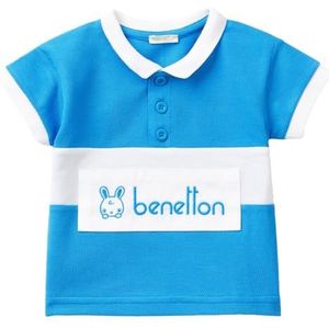 United Colors of Benetton Poloshirt voor kinderen, uniseks, Blauw, 56 cm