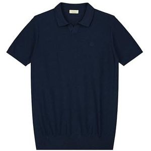 Dstrezzed Mercury poloshirt met korte mouwen voor heren, donkerblauw, XL