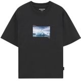 JACK & JONES Shirt 'JCOPOINT'  lichtblauw / zwart / wit