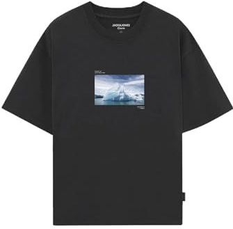 JACK & JONES Shirt 'JCOPOINT'  lichtblauw / zwart / wit