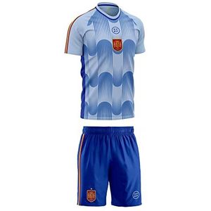 smartketing Mini-set, officieel Spaans voetbalelftal 2022, Spanje Wereldkampioenschap 2022-Pedri Dorsal 10, maat 6 jaar, minikit, jeugd, uniseks, blauw