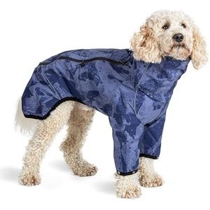 Mikki All Weather Coat voor Honden & Puppy's, Waterdicht, Winddicht, Ademend Materiaal, Verzegelde Naden Om Koud Nat Weer Te Weerstaan, Verstelbare Taille Hals & Benen, Groot