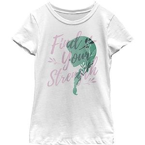 Disney Frozen Strength SIL Anna Girl's Solid Crew Tee, wit, XS, wit, XS