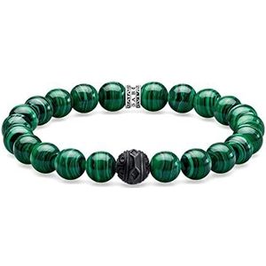 Thomas Sabo Armband Black Cat groen A1778-530-6, 19 centimeters, Sterling zilver, zonder steen