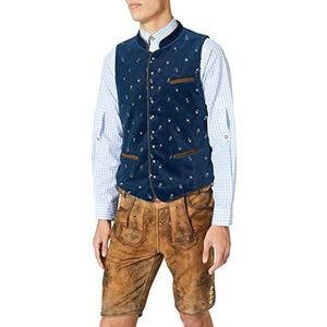 Stockerpoint Heren klederdrachtvest Calzado, blauw (rookblauw)., 50