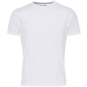 Pure Heren 3392-92940 Functional Slim Fit T-shirt met halve mouwen, effen middenblauw, S
