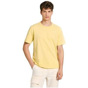 Pepe Jeans Aaron T-shirt voor heren, Geel (Gemist geel), S