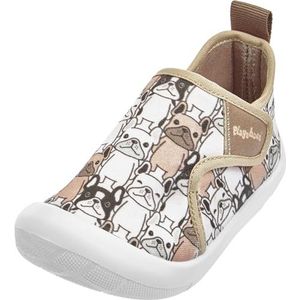 Playshoes Vrijetijdsschoen voor honden, allover uniseks kindersneakers, braun allover honden, 22 EU