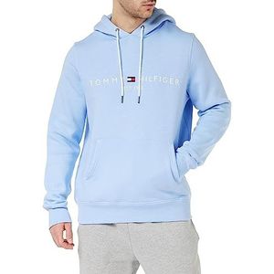 Tommy Hilfiger Tommy Logo Hoody Mw0mw11599 heren Hoodies,Blauw (Vessel Blue),XS