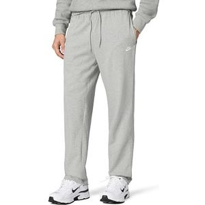 Nike Herenbroek M Nk Club Knit Oh Pant, Dark Grey Heather/White, FQ4332-063, XS