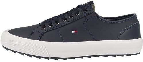 Tommy Hilfiger - Core Vulc Cleated LTH - Sneaker - Woestijn Hemel - Leer